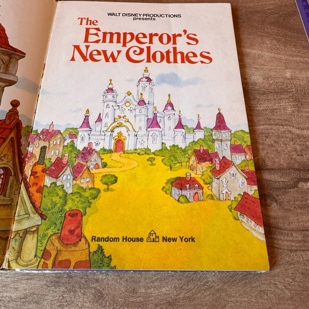 Walt Disney Productions Presents the Emperor's New Clothes Library binding 1975